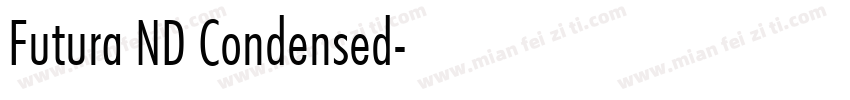 Futura ND Condensed字体转换